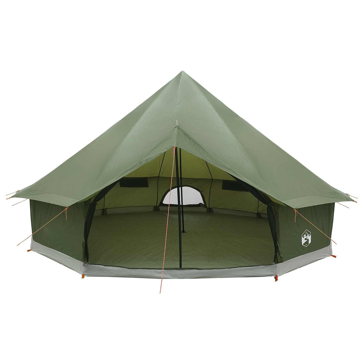 Tipi Zelt 10 Personen Armeegrün Polyester und Stahl