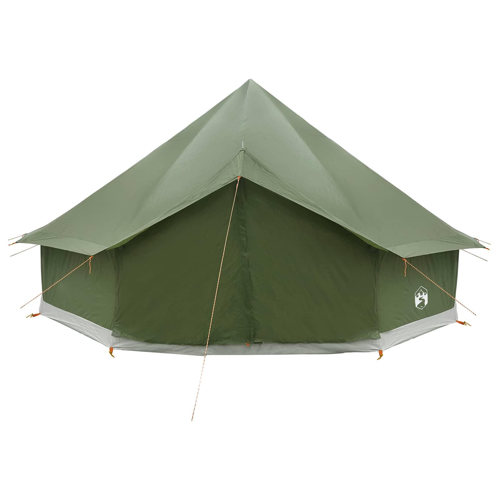 Tipi Zelt 10 Personen Olivgrün Polyester und Stahl