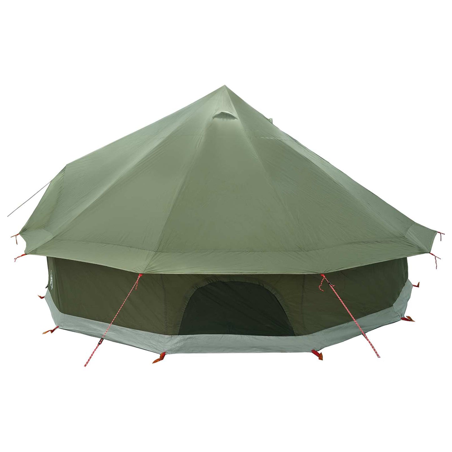 Tipi Zelt 10 Personen Olivgrün Polyester und Stahl
