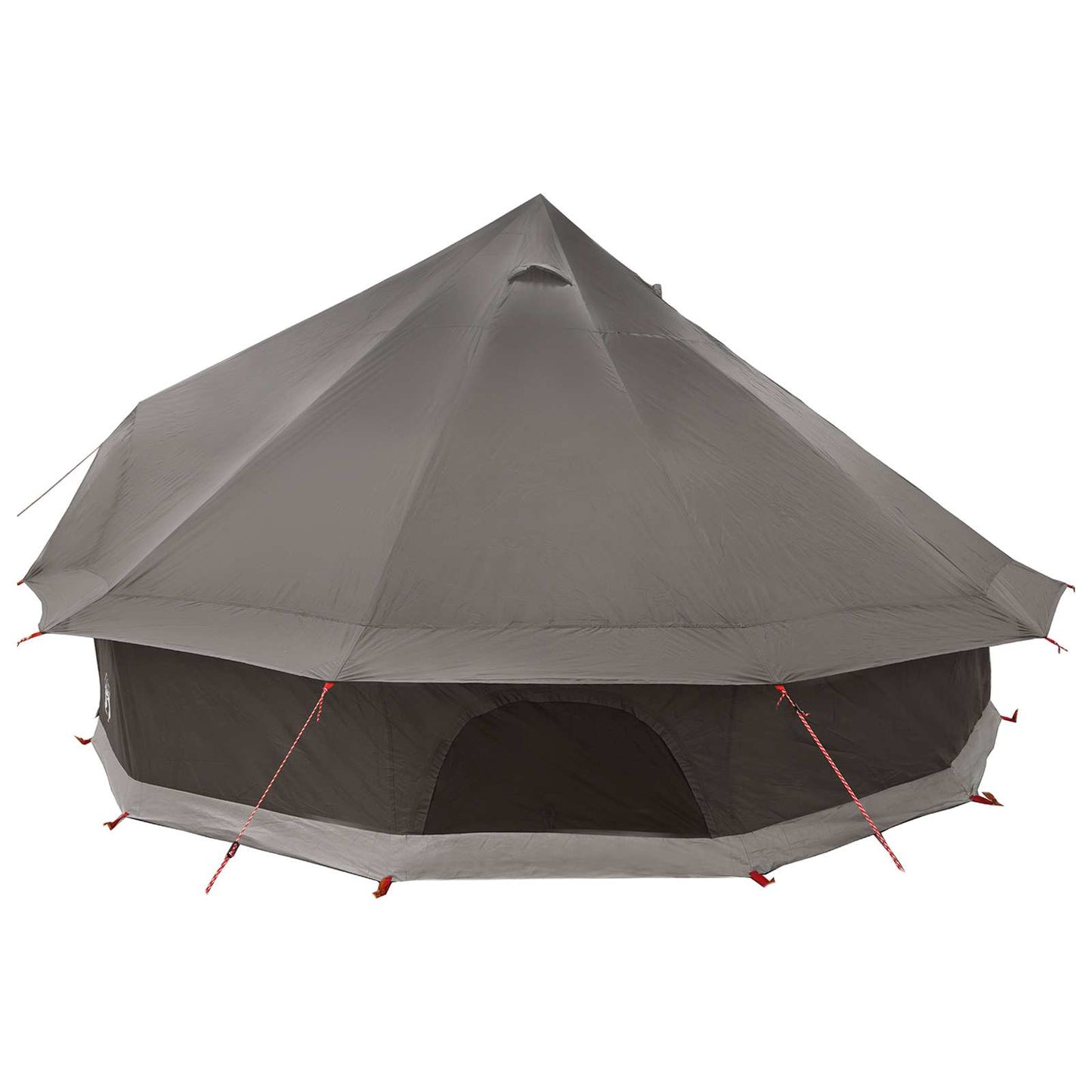Tipi Zelt 10 Personen Braun Grau Polyester und Stahl