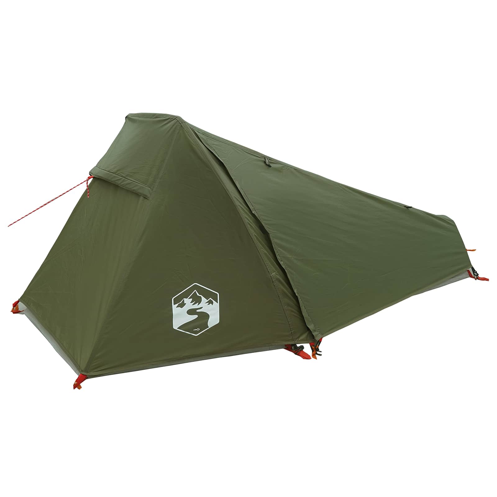 Tunnelzelt 215 x 100 x 90 cm Olivgrün Polyester und Stahl