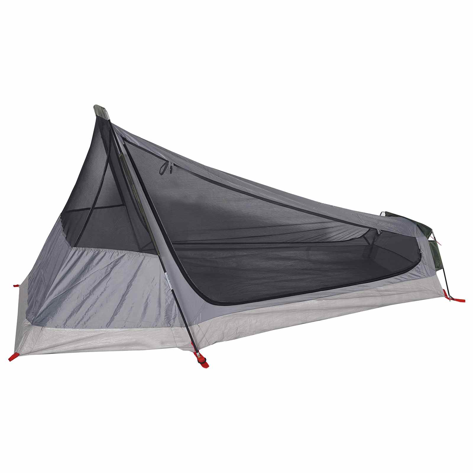 Tunnelzelt 215 x 100 x 90 cm Olivgrün Polyester und Stahl