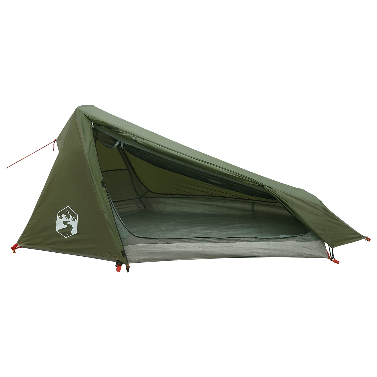 Tunnelzelt 215 x 100 x 90 cm Olivgrün Polyester und Stahl