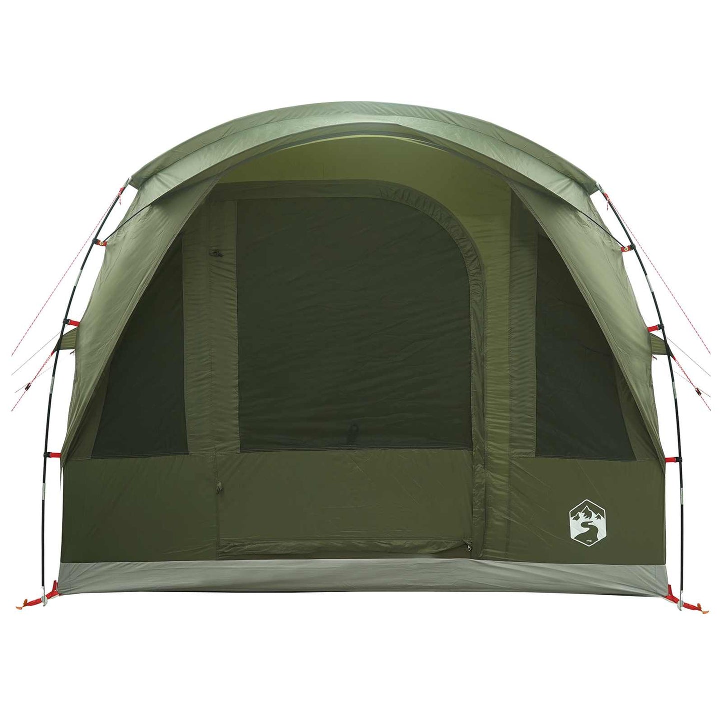 Tunnelzelt Olive Grün 400 x 260 x 200 cm Polyester und Stahl