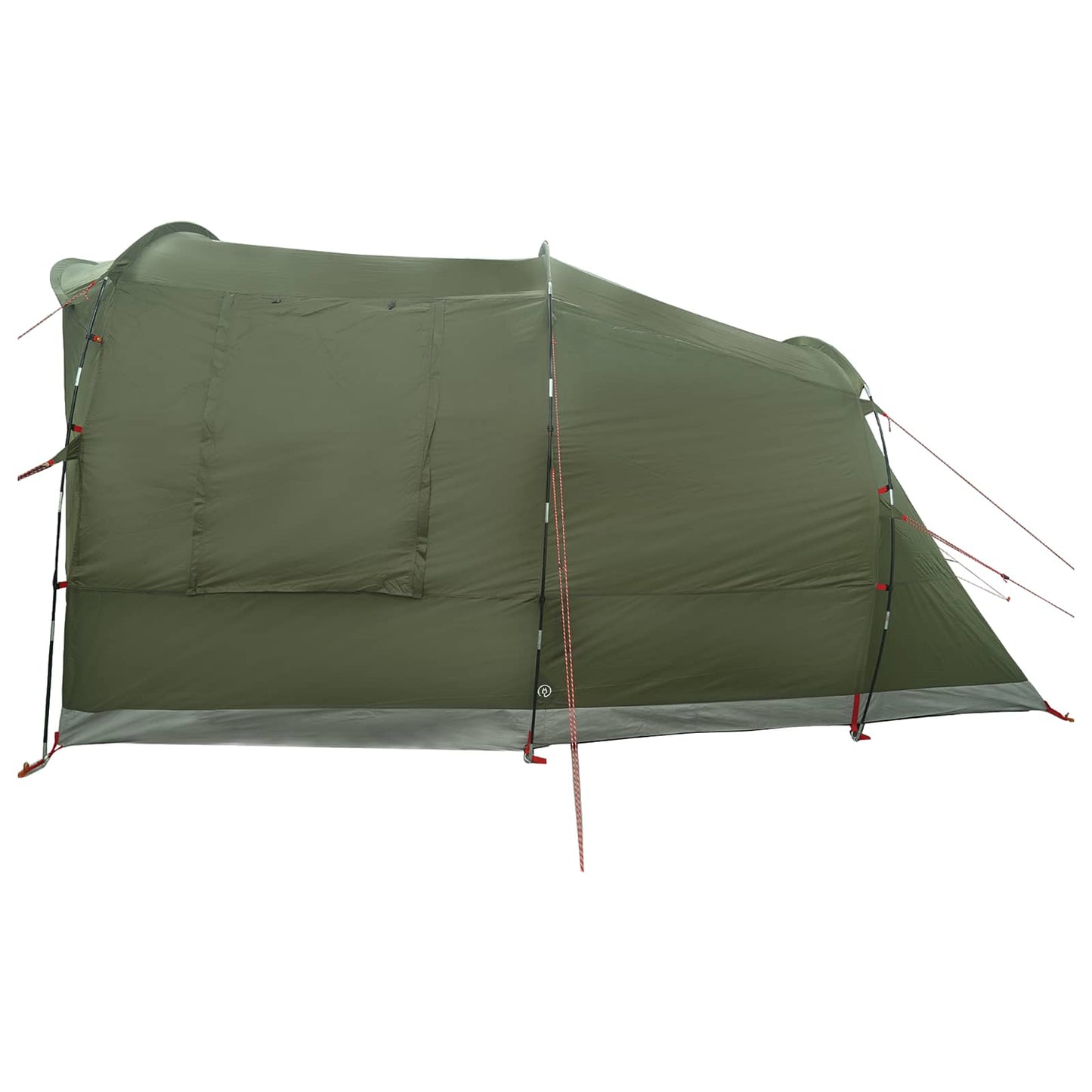 Tunnelzelt Olive Grün 400 x 260 x 200 cm Polyester und Stahl