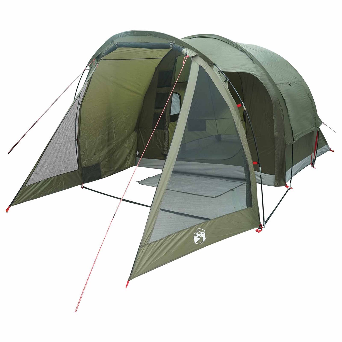 Hütten-Zelt 4 Personen Olivgrün Polyester und Stahl