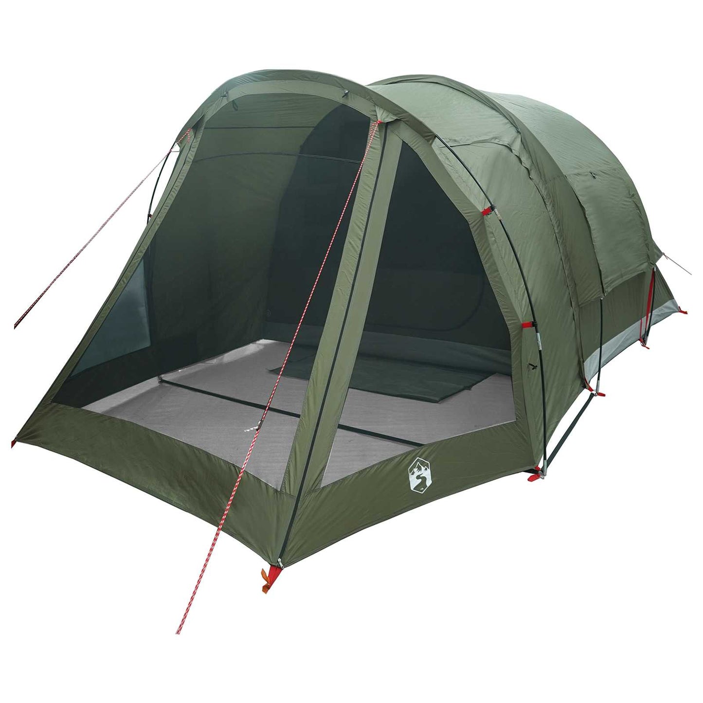 Hütten-Zelt 4 Personen Olivgrün Polyester und Stahl