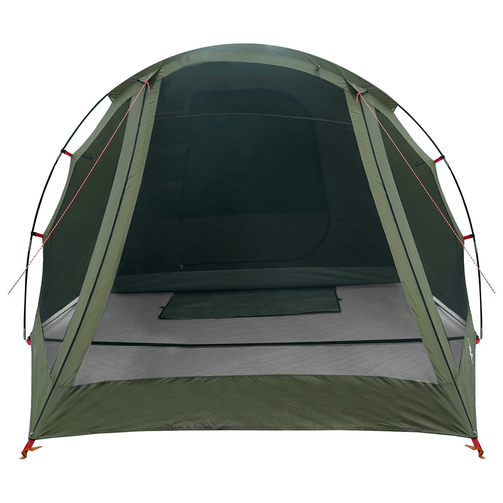 Hütten-Zelt 4 Personen Olivgrün Polyester und Stahl