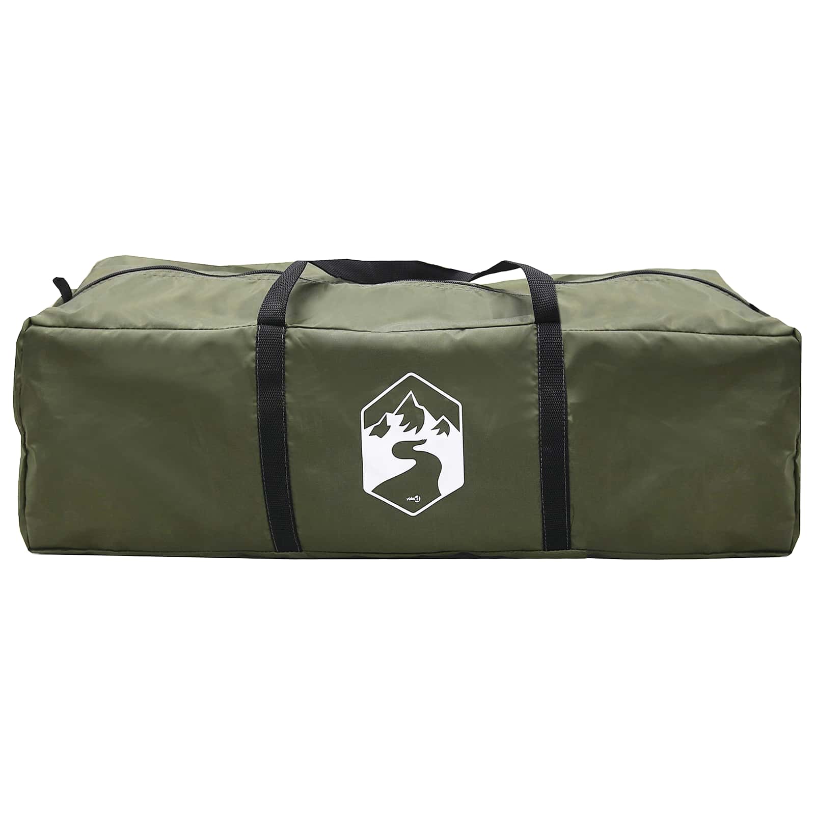 Tunnelzelt 427 x 315 x 178 cm Olivgrün Polyester und Stahl