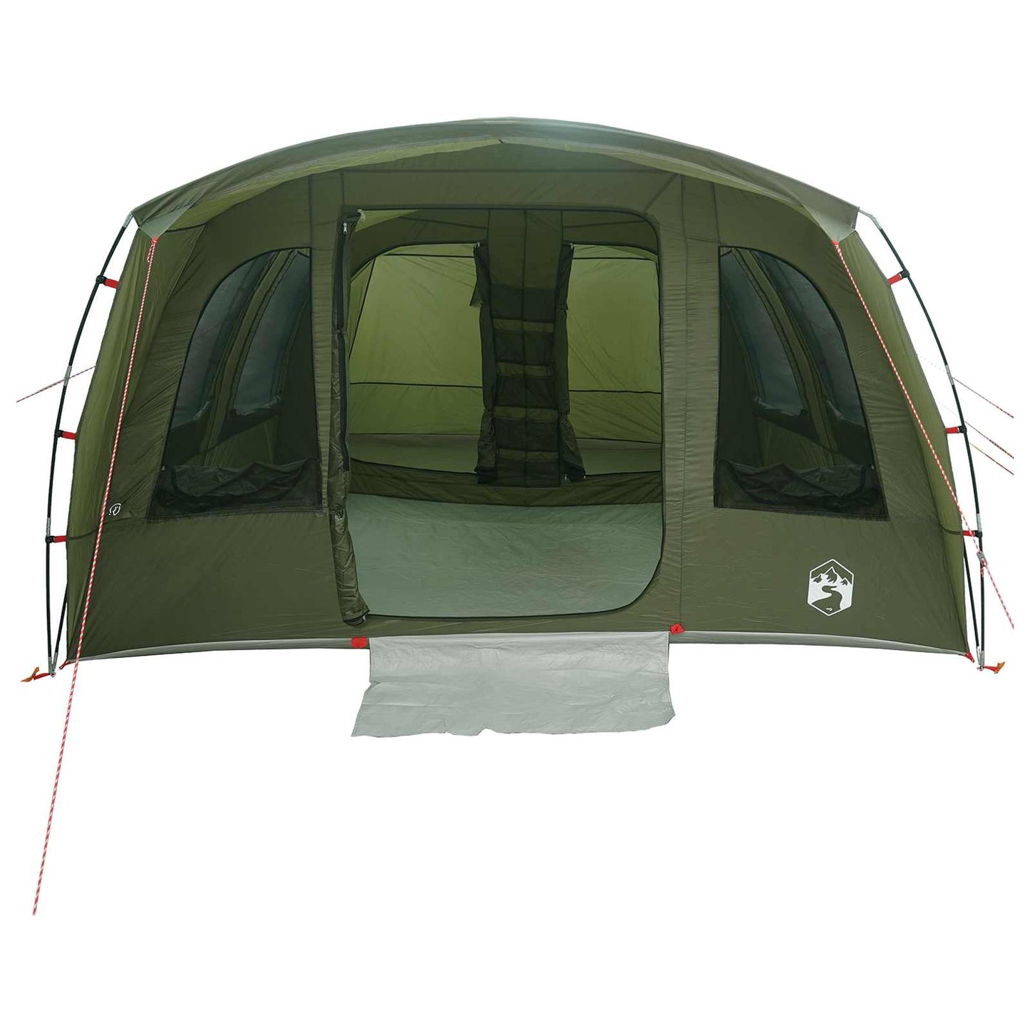 Tunnelzelt 427 x 315 x 178 cm Olivgrün Polyester und Stahl