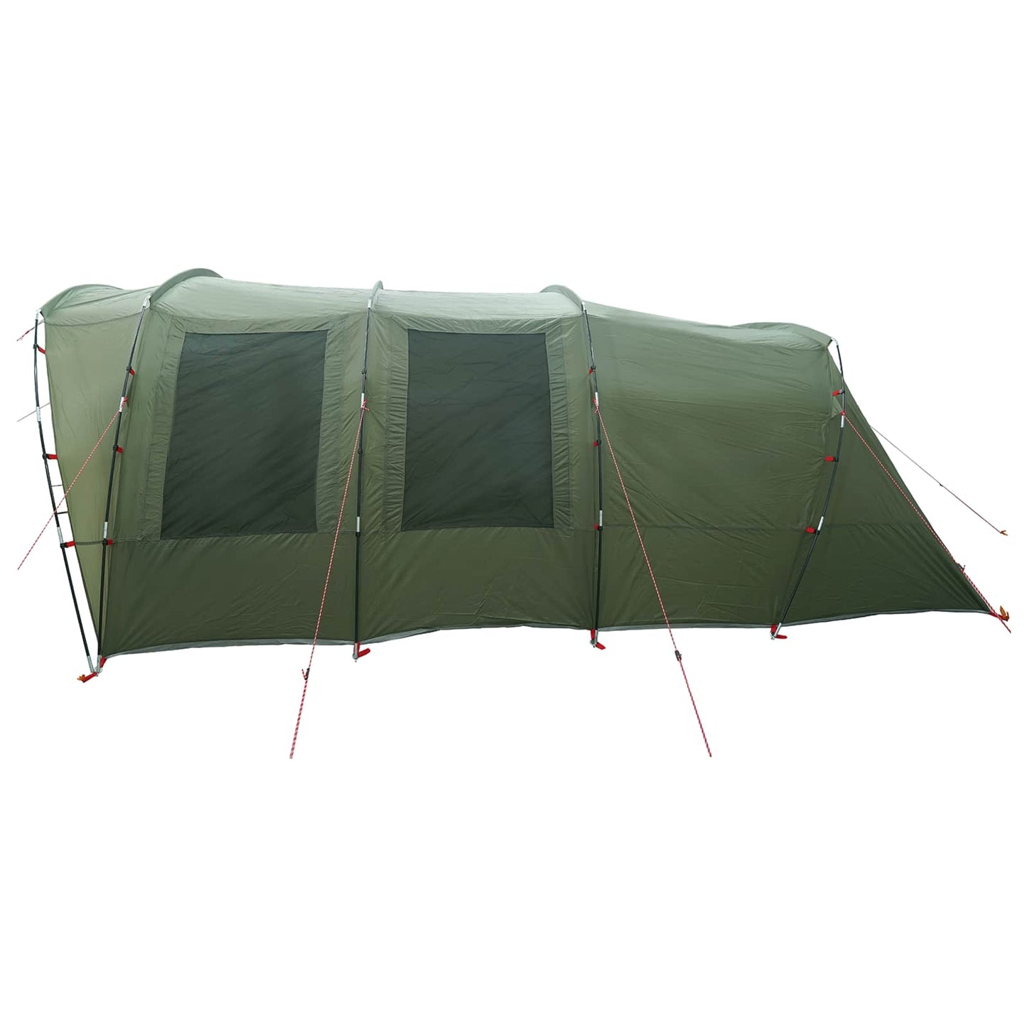 Tunnelzelt 427 x 315 x 178 cm Olivgrün Polyester und Stahl