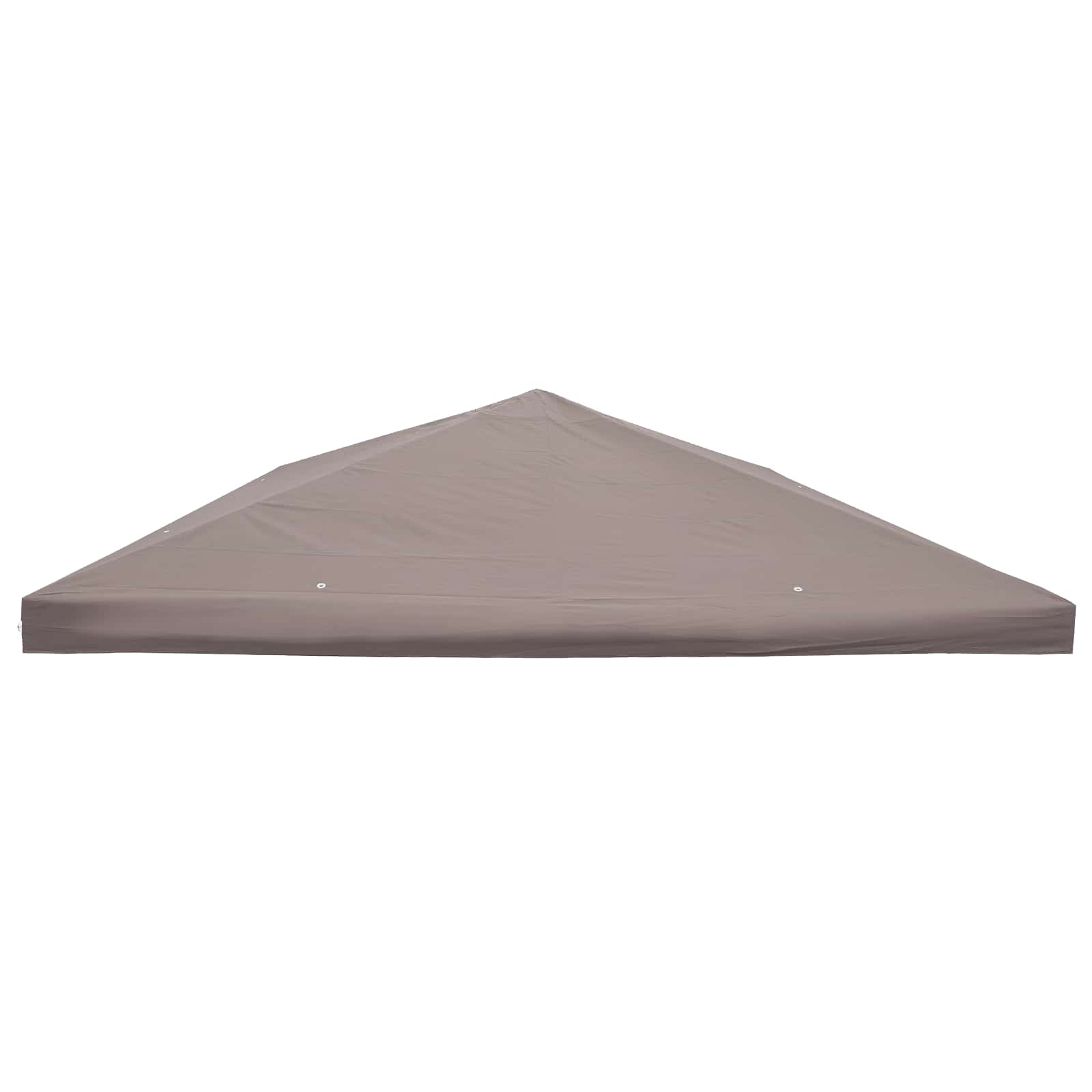 Pavillon Abdeckung 300 x 300 cm Taupe Polyester und Stahl