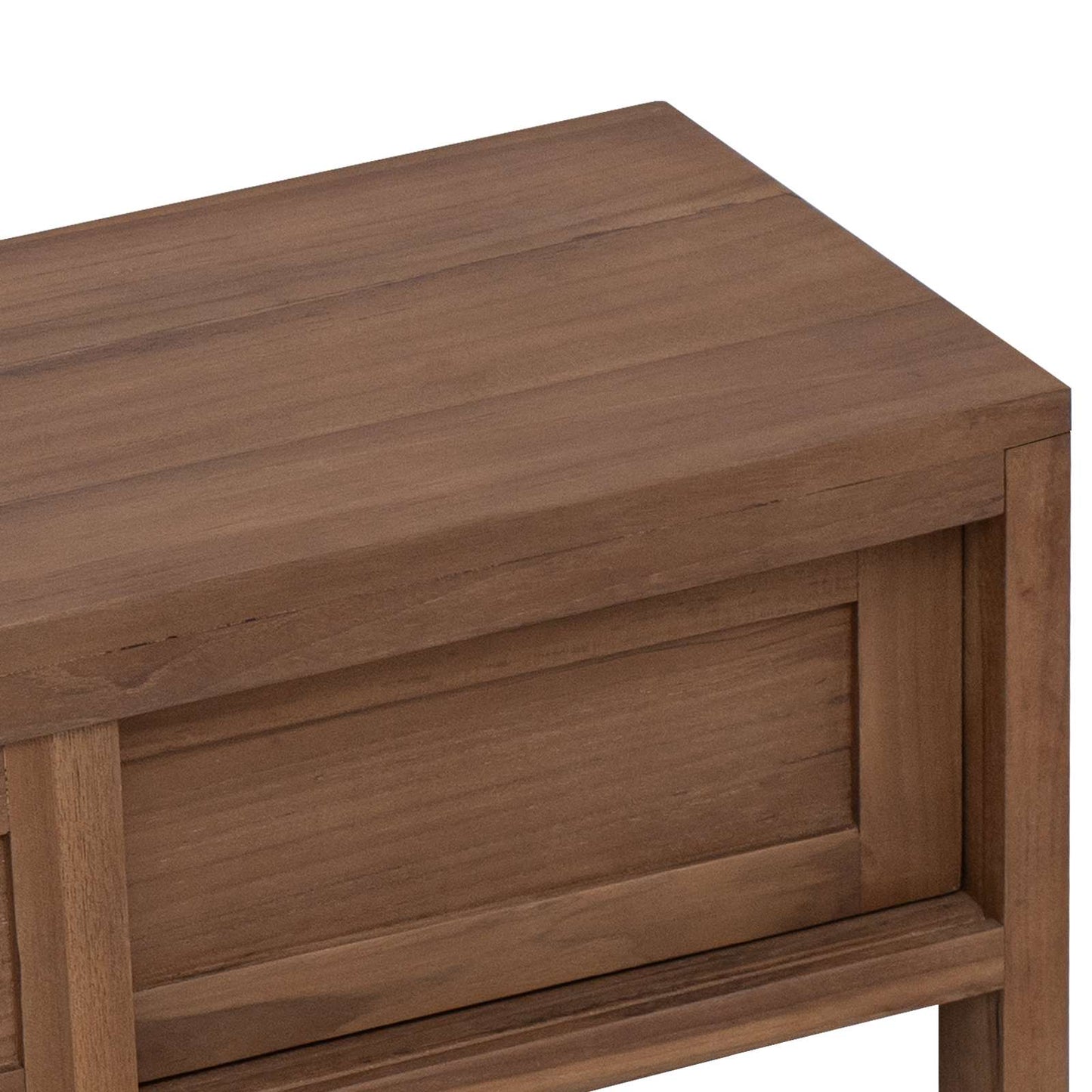 TV-Schrank 110 x 30 x 30 cm Massivholz Teak Natur
