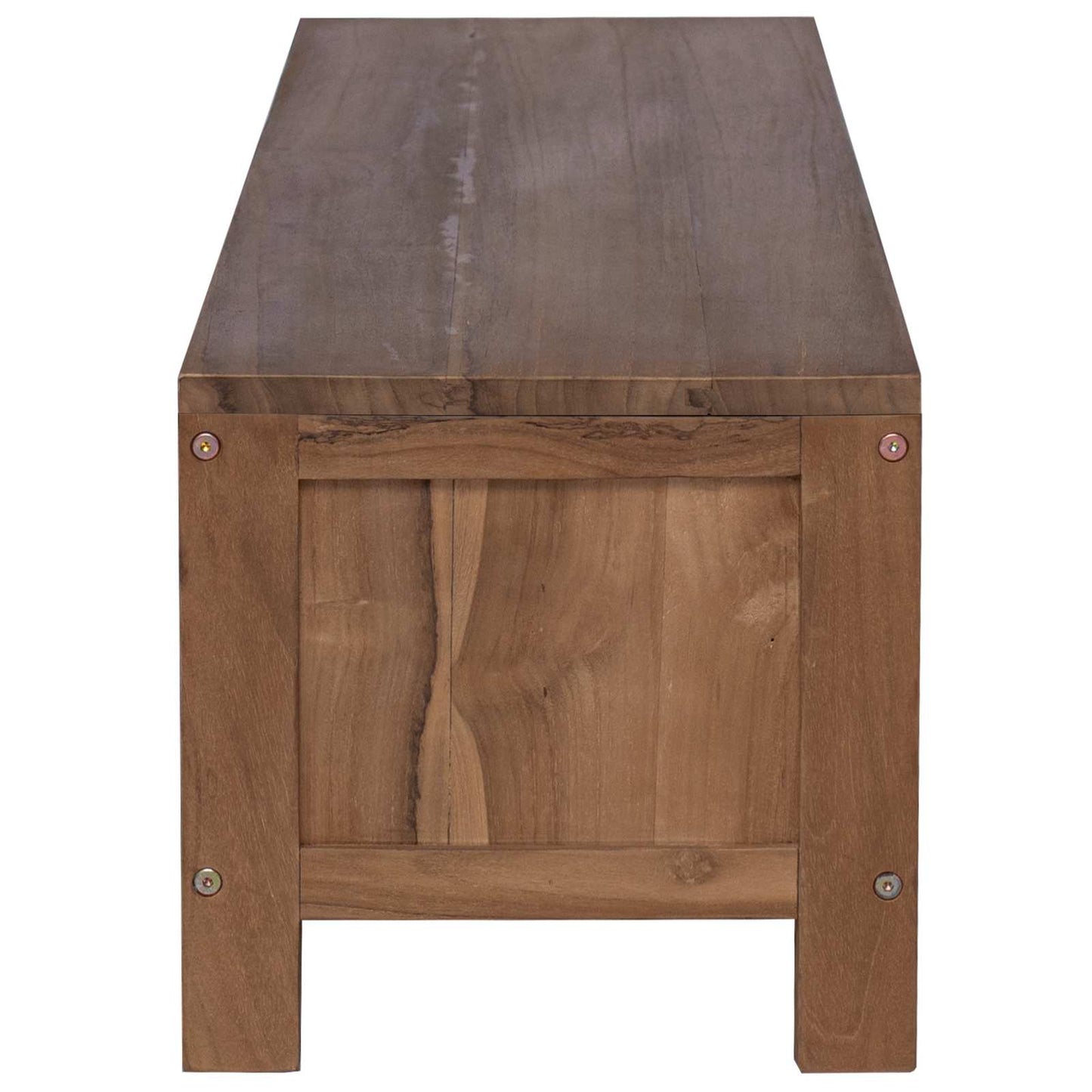 TV-Schrank 110 x 30 x 30 cm Massivholz Teak Natur