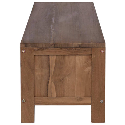 TV-Schrank 110 x 30 x 30 cm Massivholz Teak Natur