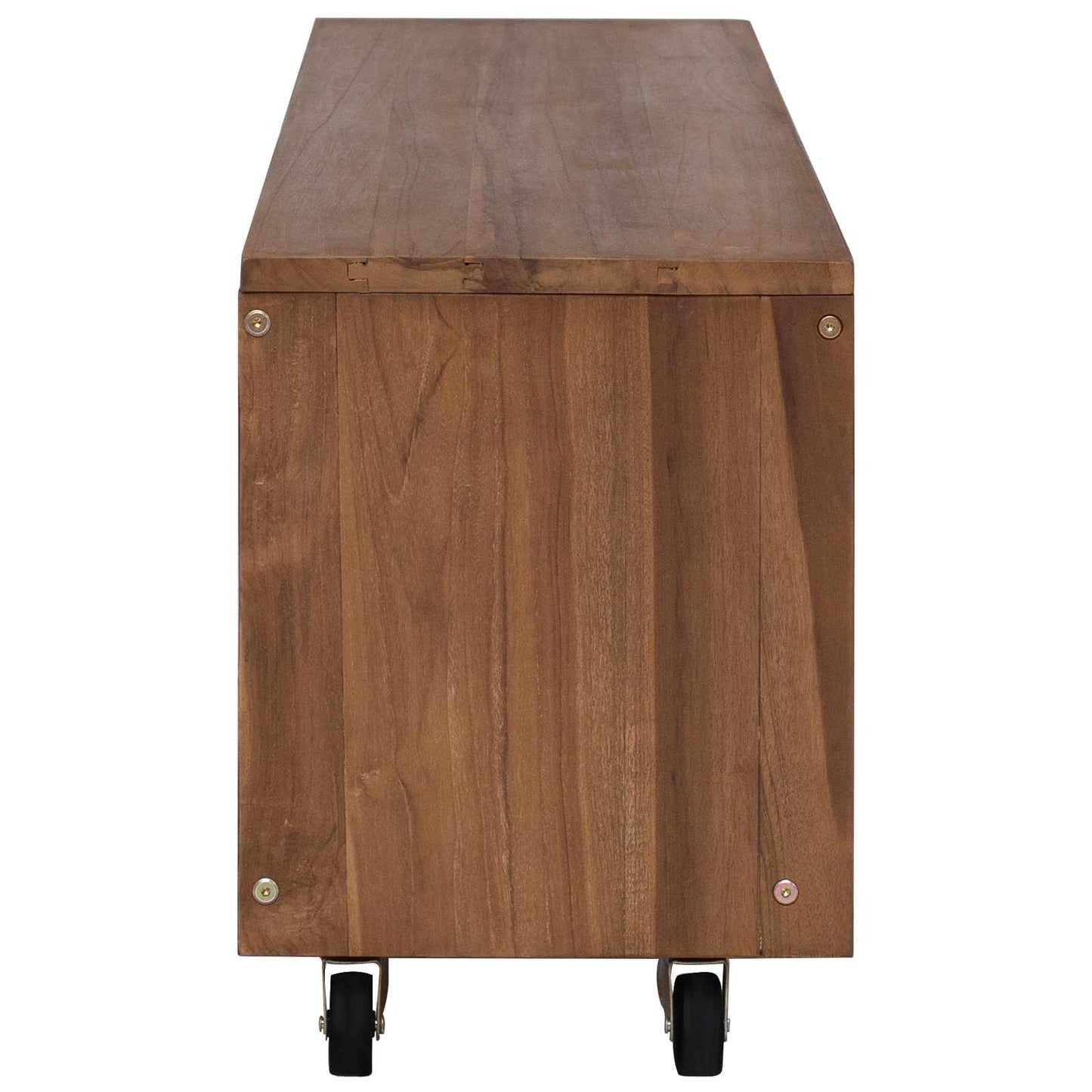 TV-Schrank 110 x 30 x 40 cm Natur Massivholz Teak