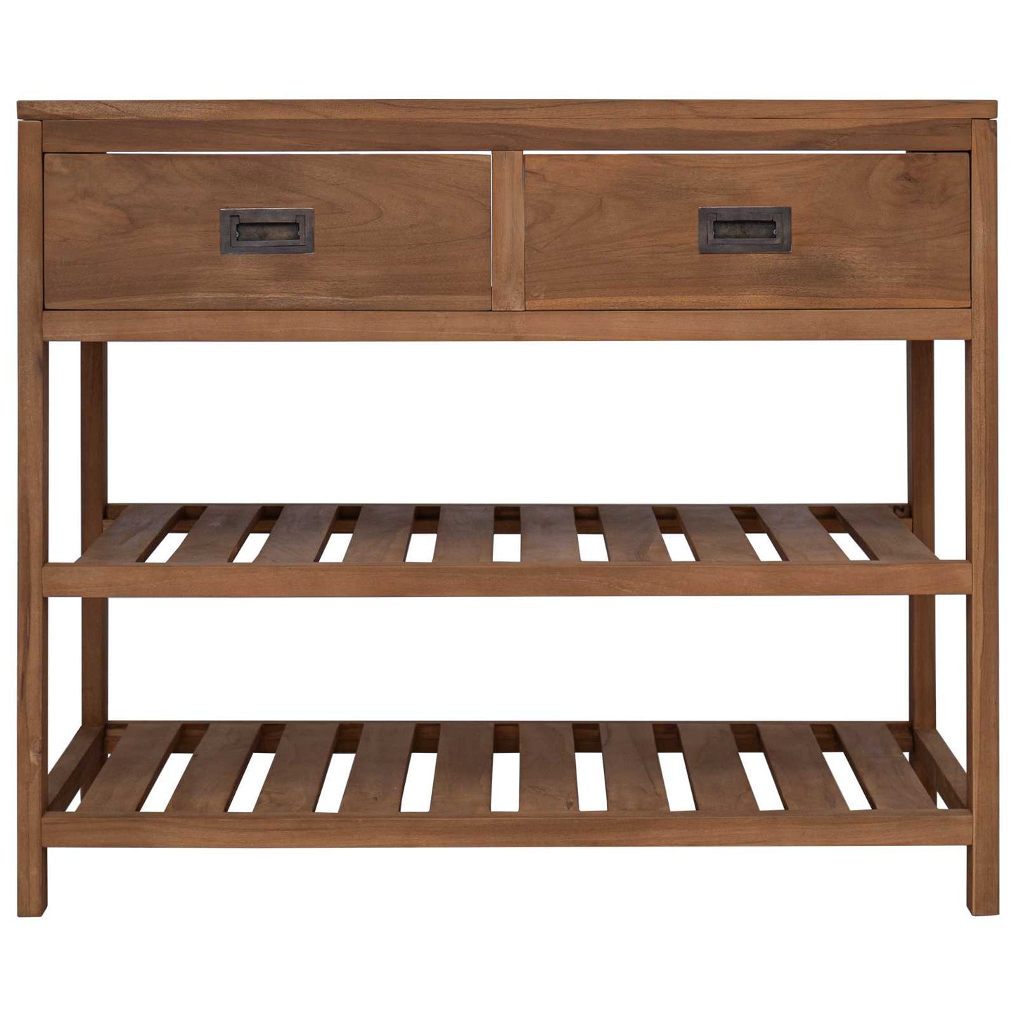 Badezimmerschrank Natur 90 x 45 x 75 cm Massivholz Teak