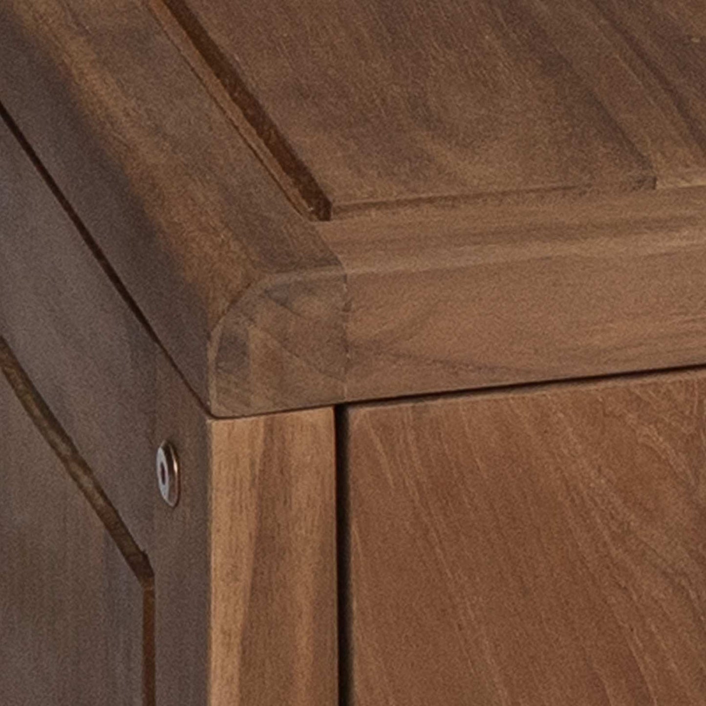 Badezimmer Seitenregal Natur 25 x 25 x 100 cm Massivholz Teak
