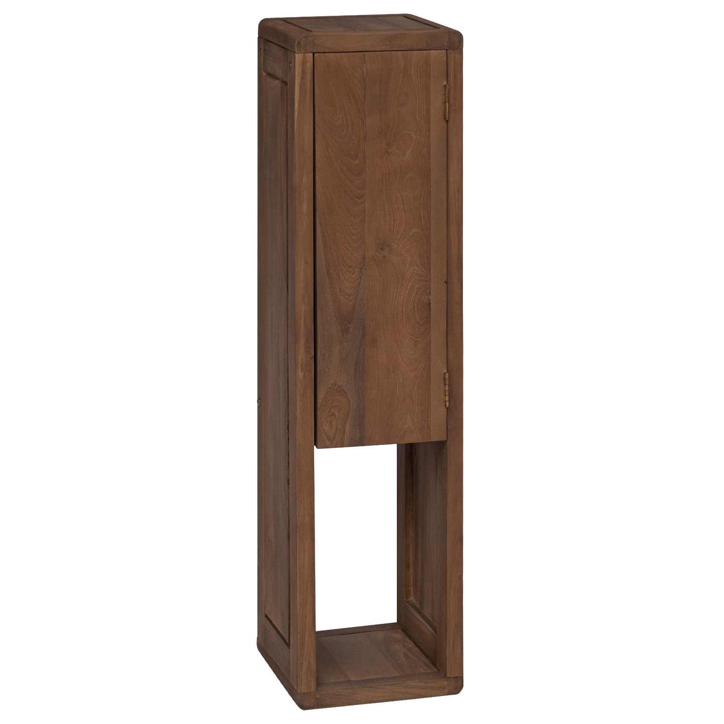 Badezimmer Seitenregal Natur 25 x 25 x 100 cm Massivholz Teak