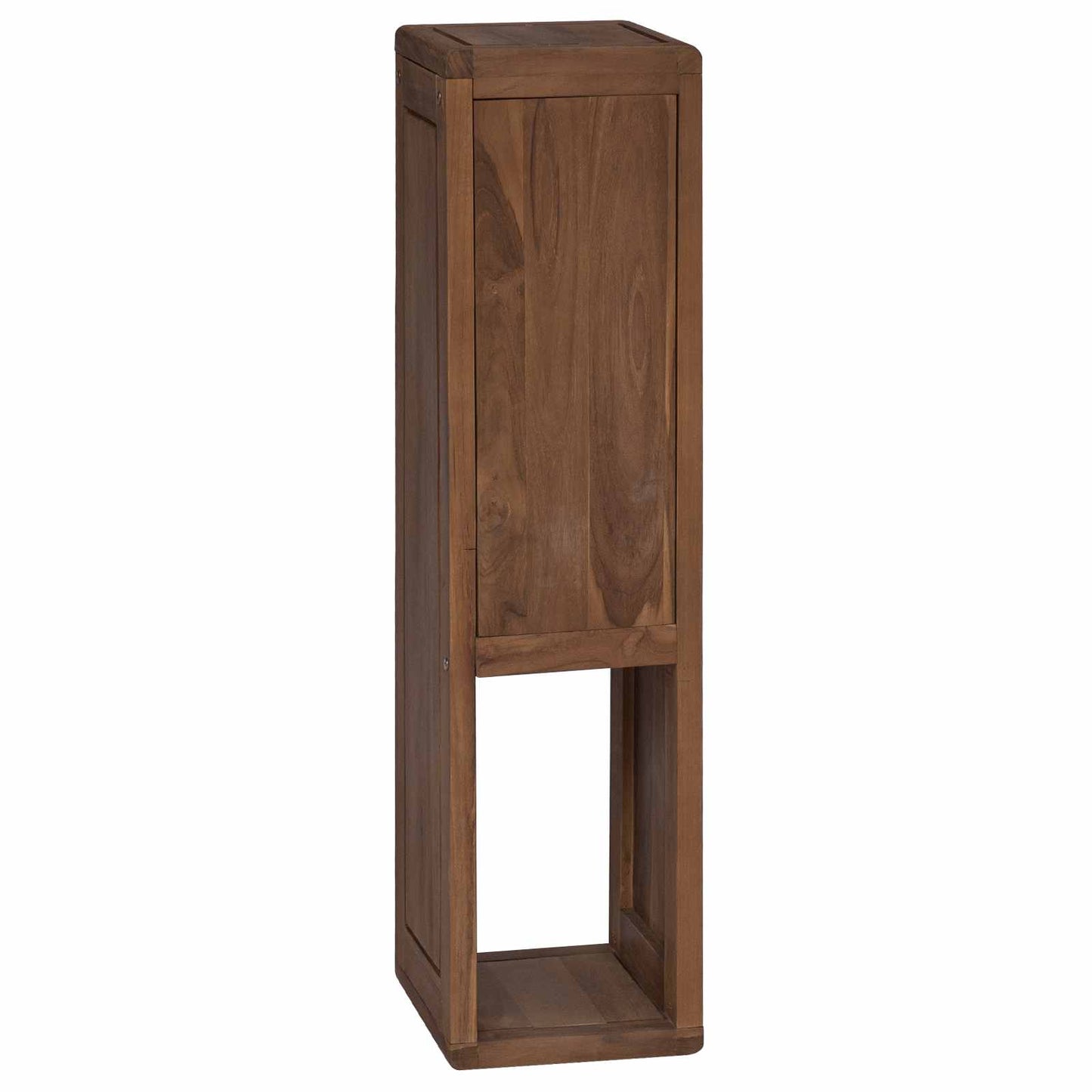 Badezimmer Seitenregal Natur 25 x 25 x 100 cm Massivholz Teak