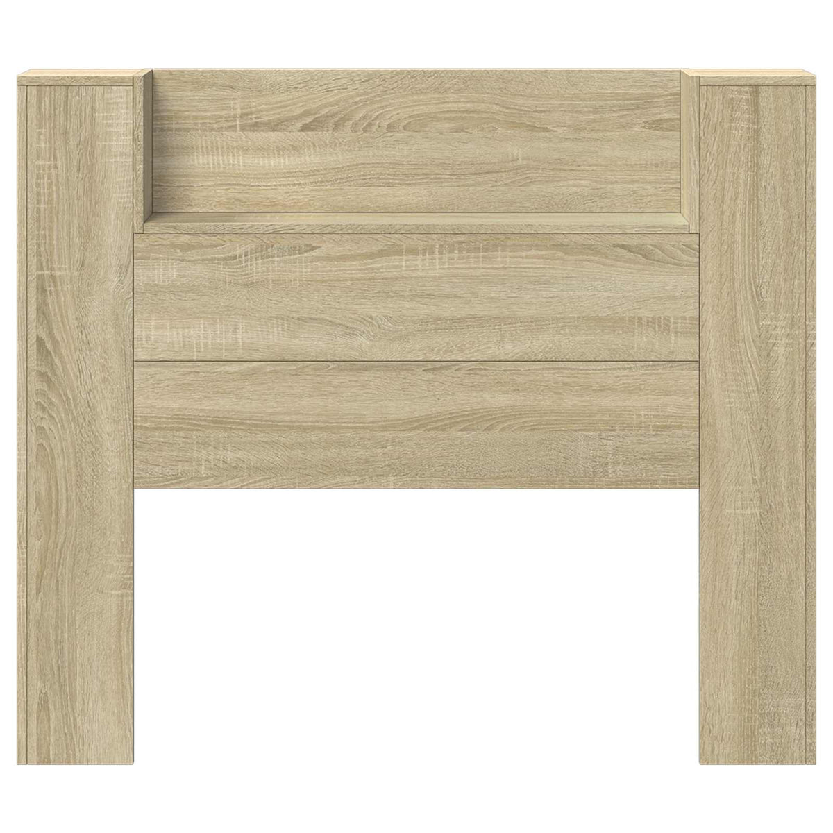 Kopfteil-Schrank mit LED Sonoma-Eiche Holzwerkstoff
