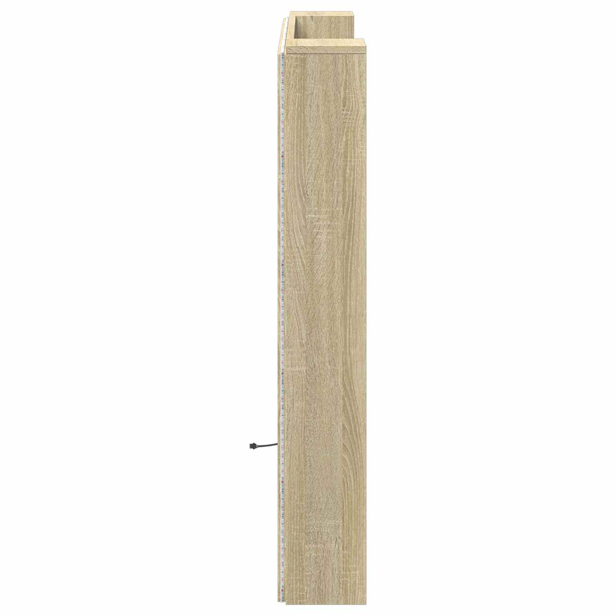 Kopfteil-Schrank mit LED Sonoma-Eiche Holzwerkstoff