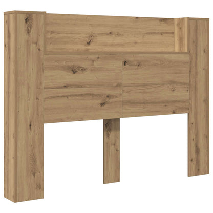 Kopfteil-Schrank mit LED Artisan-Eiche Holzwerkstoff
