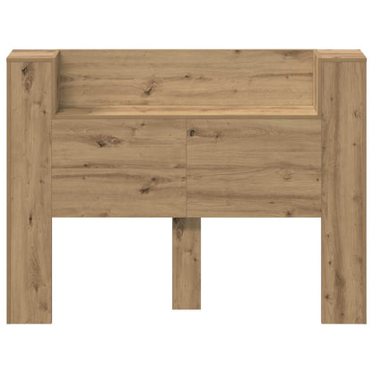 Kopfteil-Schrank mit LED Artisan-Eiche Holzwerkstoff