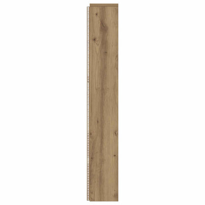 Kopfteil-Schrank mit LED Artisan-Eiche Holzwerkstoff