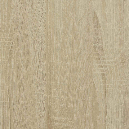 Kopfteil-Schrank mit LED Sonoma Holzwerkstoff