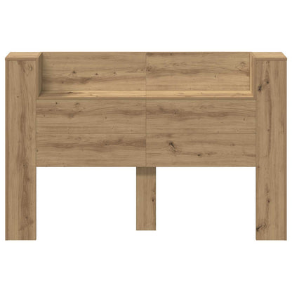 Kopfteil-Schrank mit LED Artisan-Eiche Holzwerkstoff