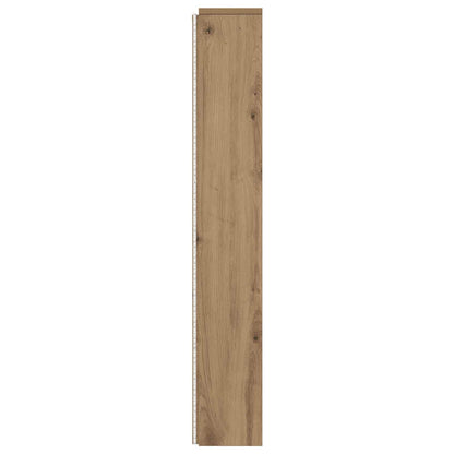 Kopfteil-Schrank mit LED Artisan-Eiche Holzwerkstoff