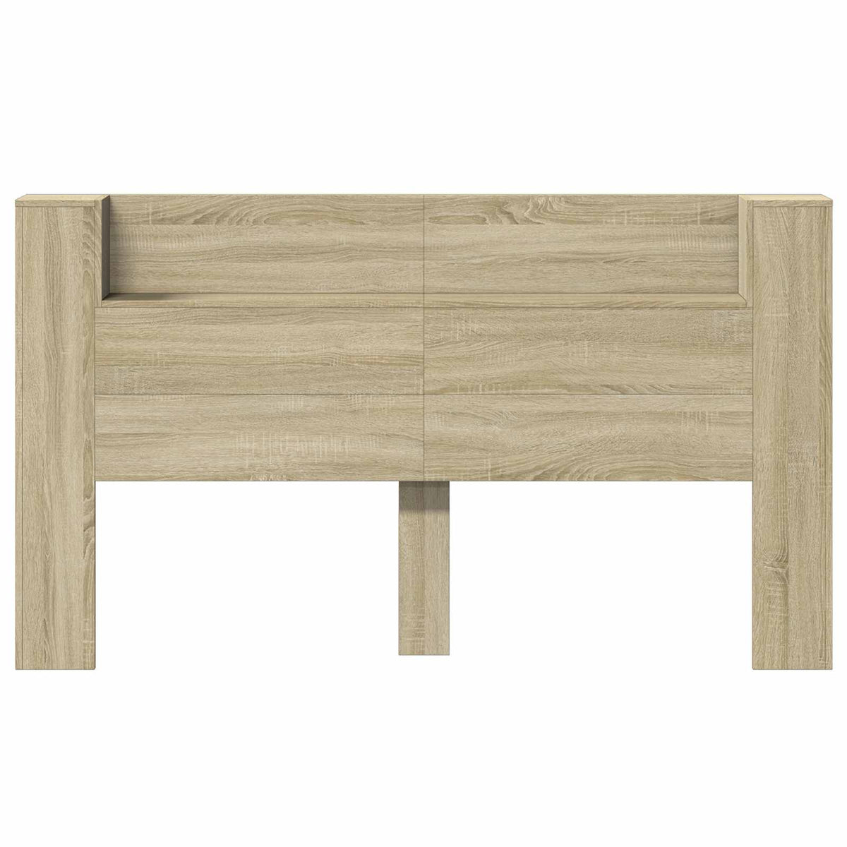Kopfteil-Schrank mit LED Sonoma-Eiche Holzwerkstoff