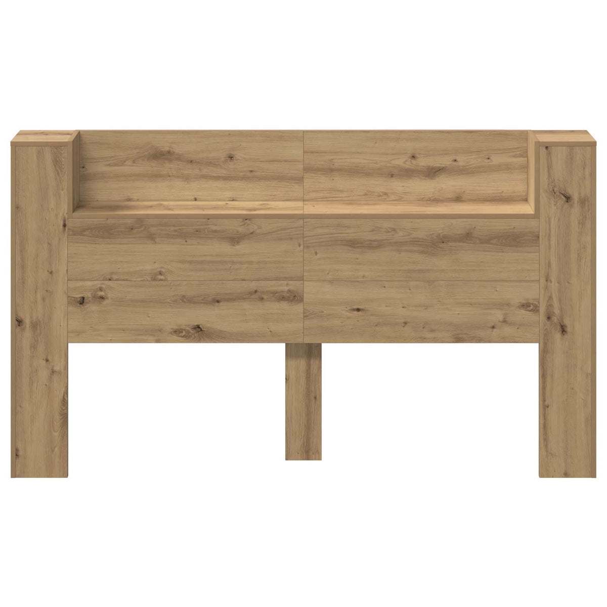 Kopfteil-Schrank mit LED Artisan-Eiche Holzwerkstoff
