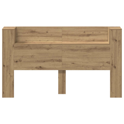Kopfteil-Schrank mit LED Artisan-Eiche Holzwerkstoff