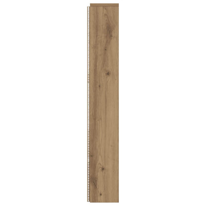 Kopfteil-Schrank mit LED Artisan-Eiche Holzwerkstoff