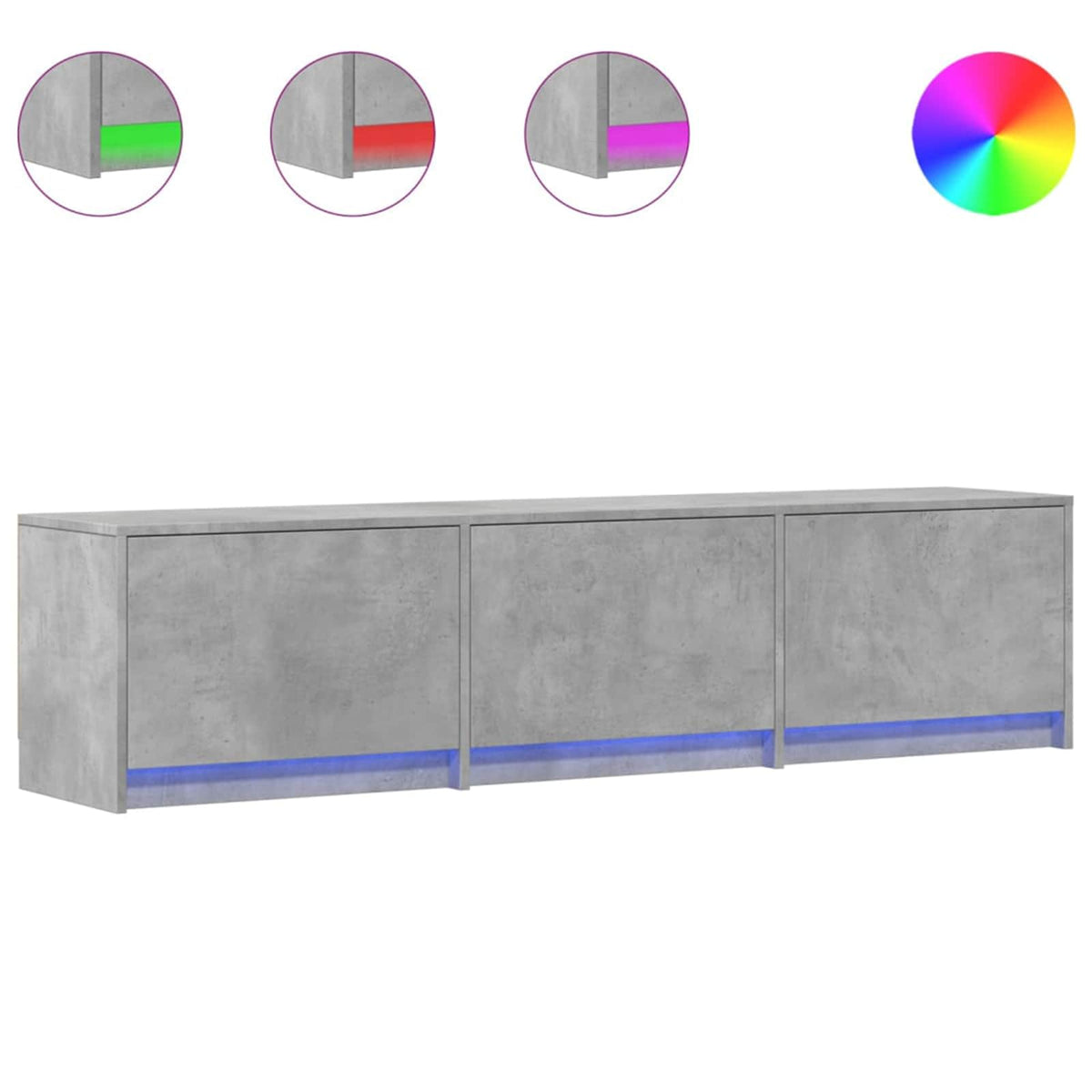 TV-Schränk Beton Holzwerkstoff