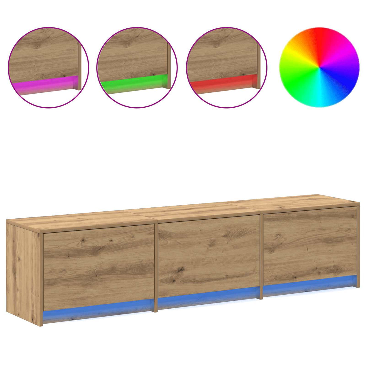 TV-Schränk Artisan-Eiche Holzwerkstoff