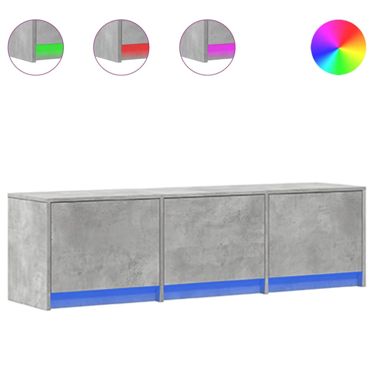 TV-Schränk Beton Holzwerkstoff