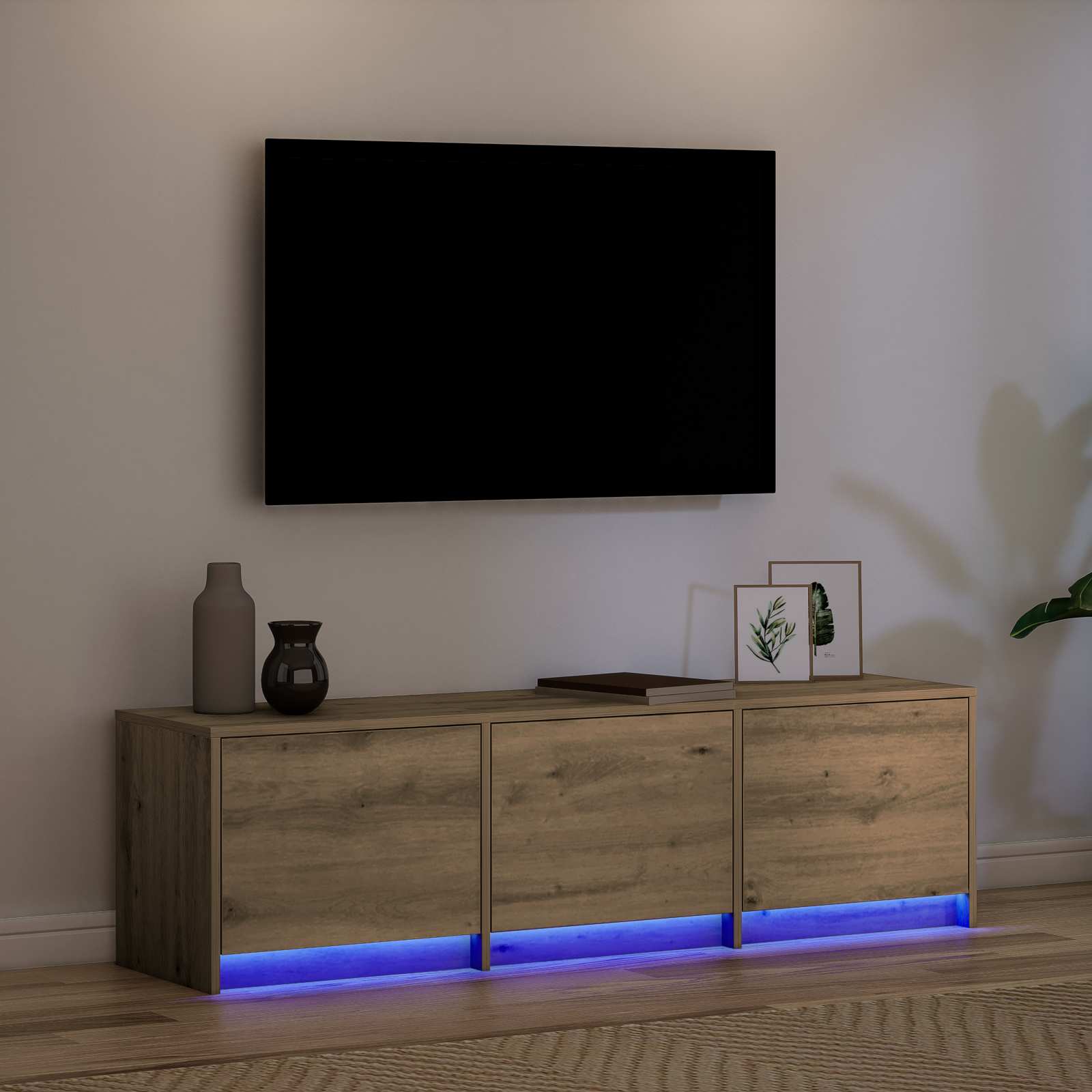 TV-Schränk Artisan-Eiche Holzwerkstoff