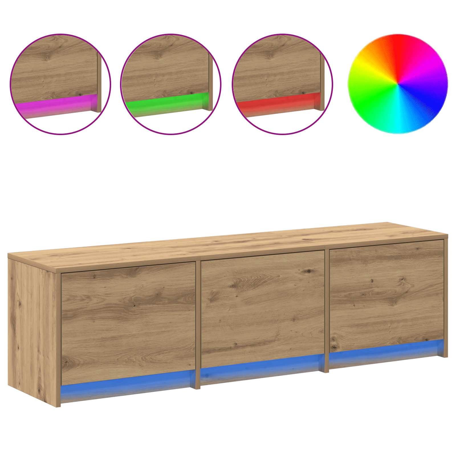 TV-Schränk Artisan-Eiche Holzwerkstoff