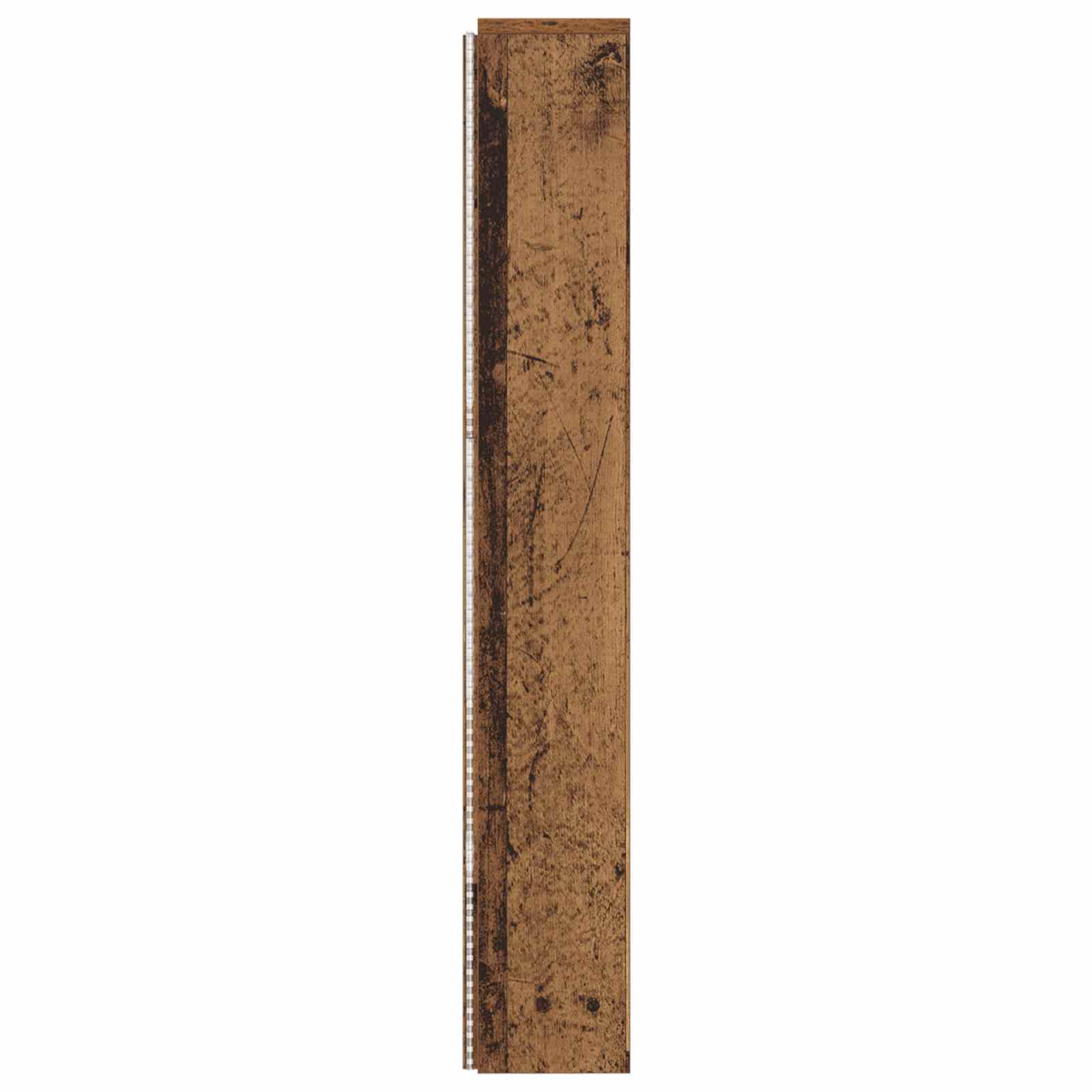Kopfteil-Schrank mit LED Altholz Holzwerkstoff