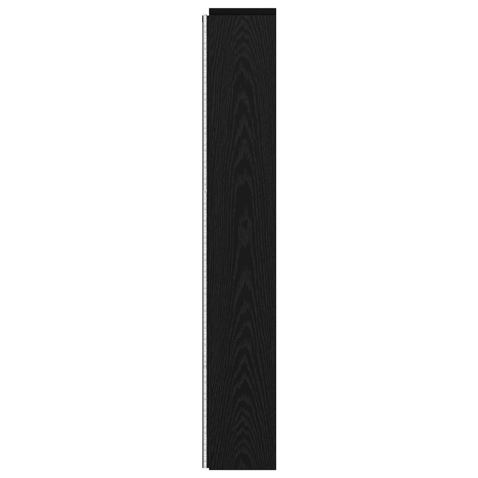 Kopfteil-Schrank mit LED Schwarze Eiche Holzwerkstoff