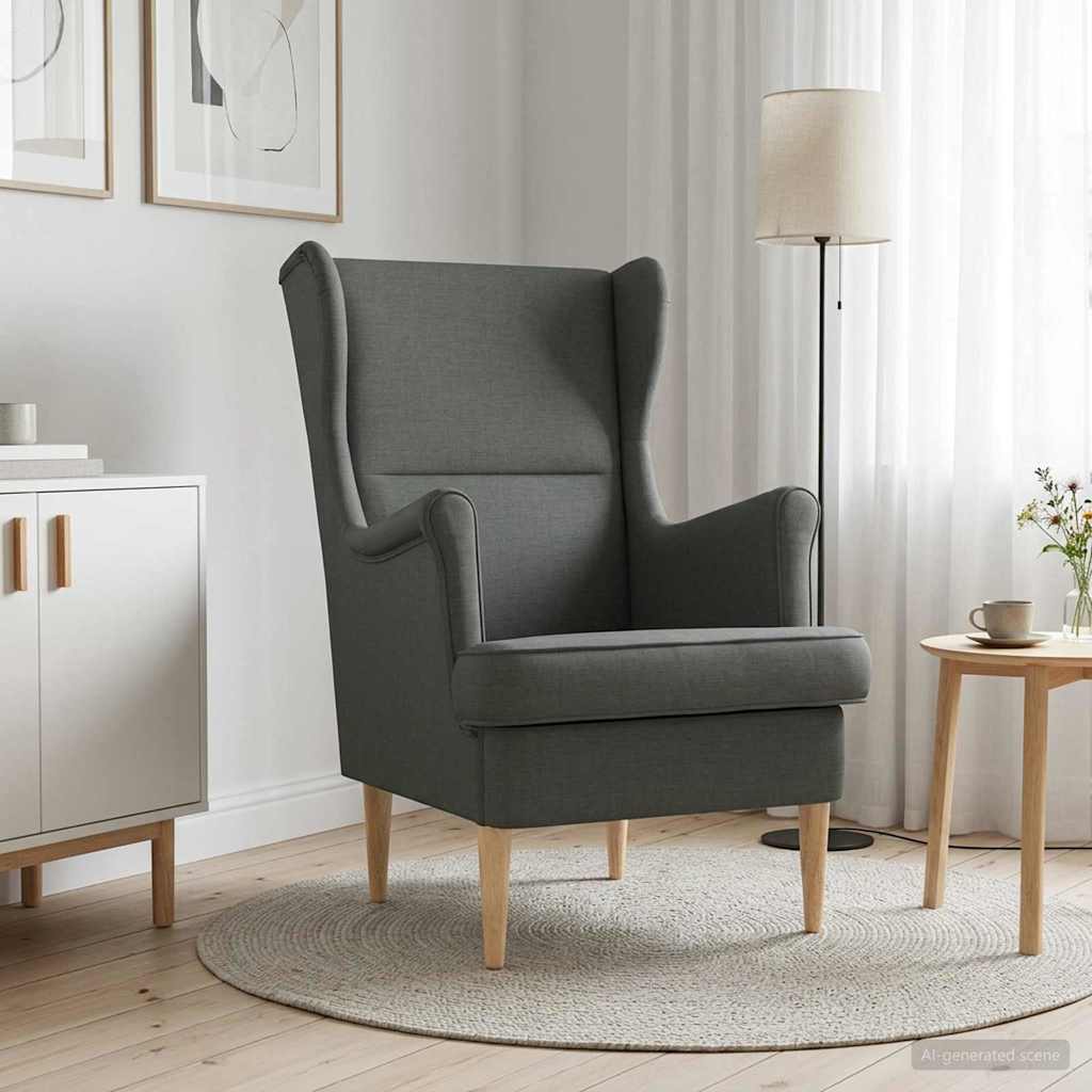 Sessel Dunkelgrau Stoff