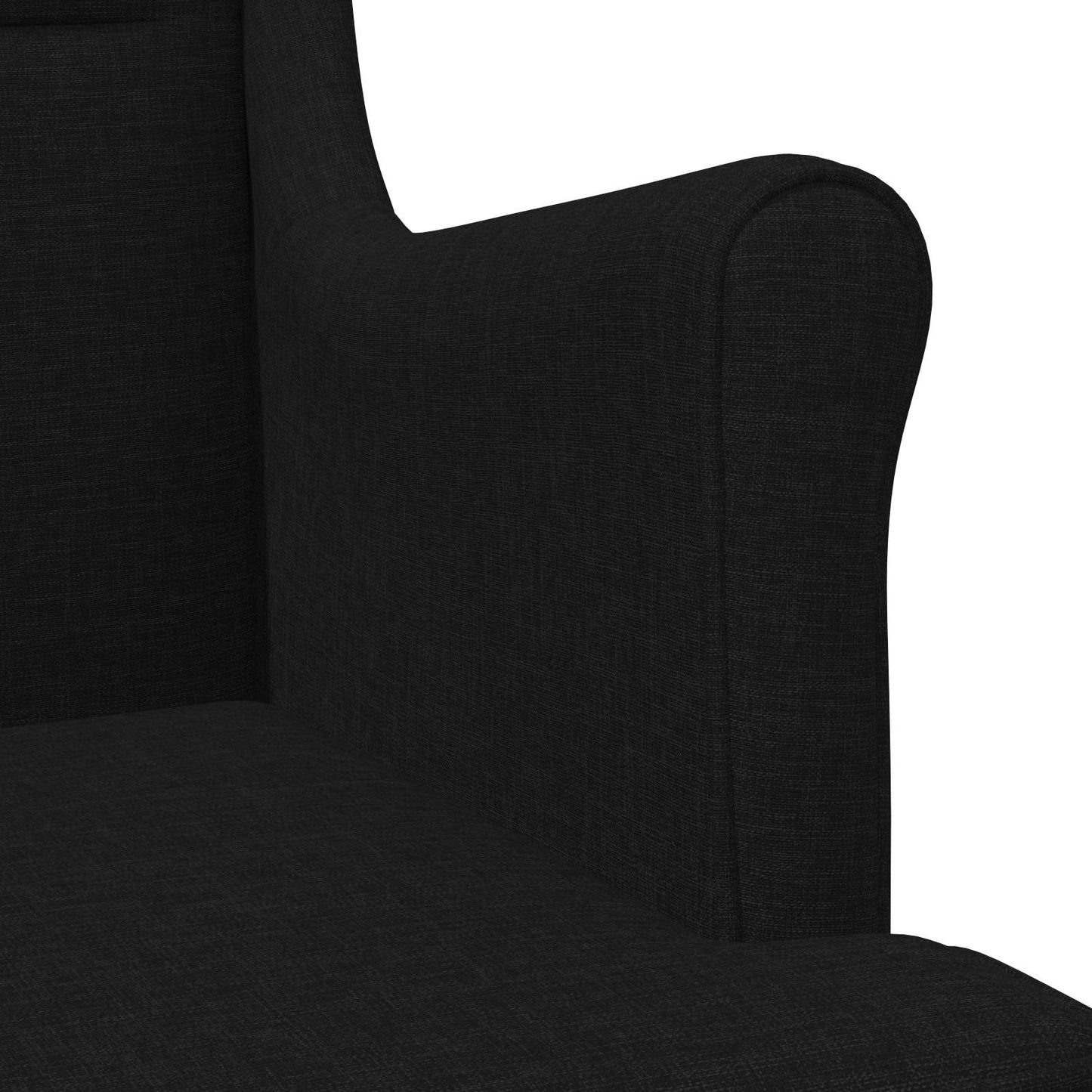 Sessel Schwarz Stoff