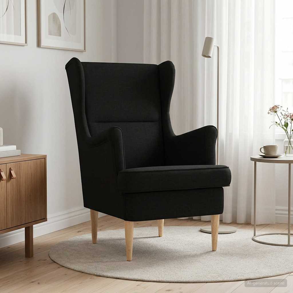 Sessel Schwarz Stoff