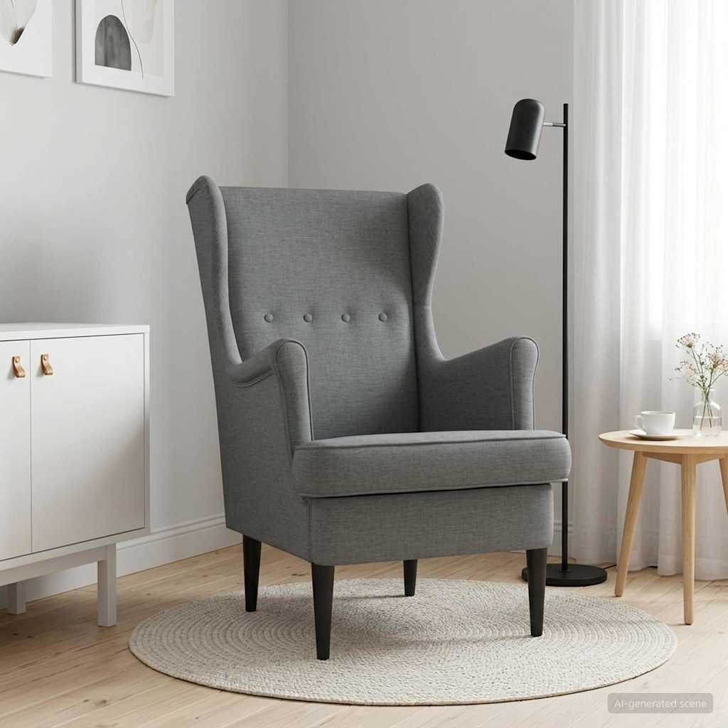 Sessel Dunkelgrau Stoff
