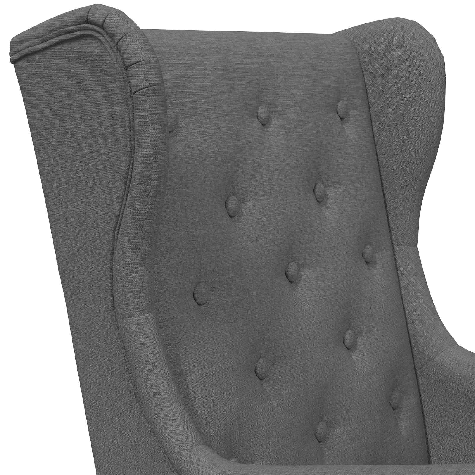 Sessel Dunkelgrau Stoff
