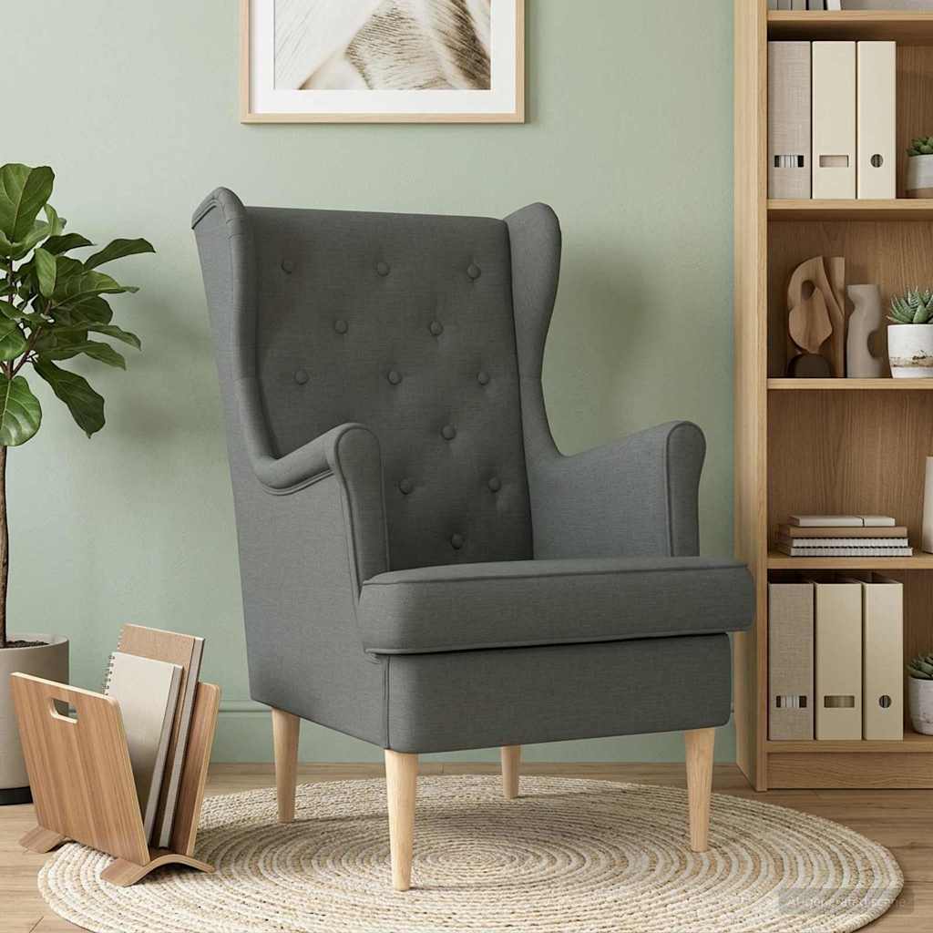 Sessel Dunkelgrau Stoff