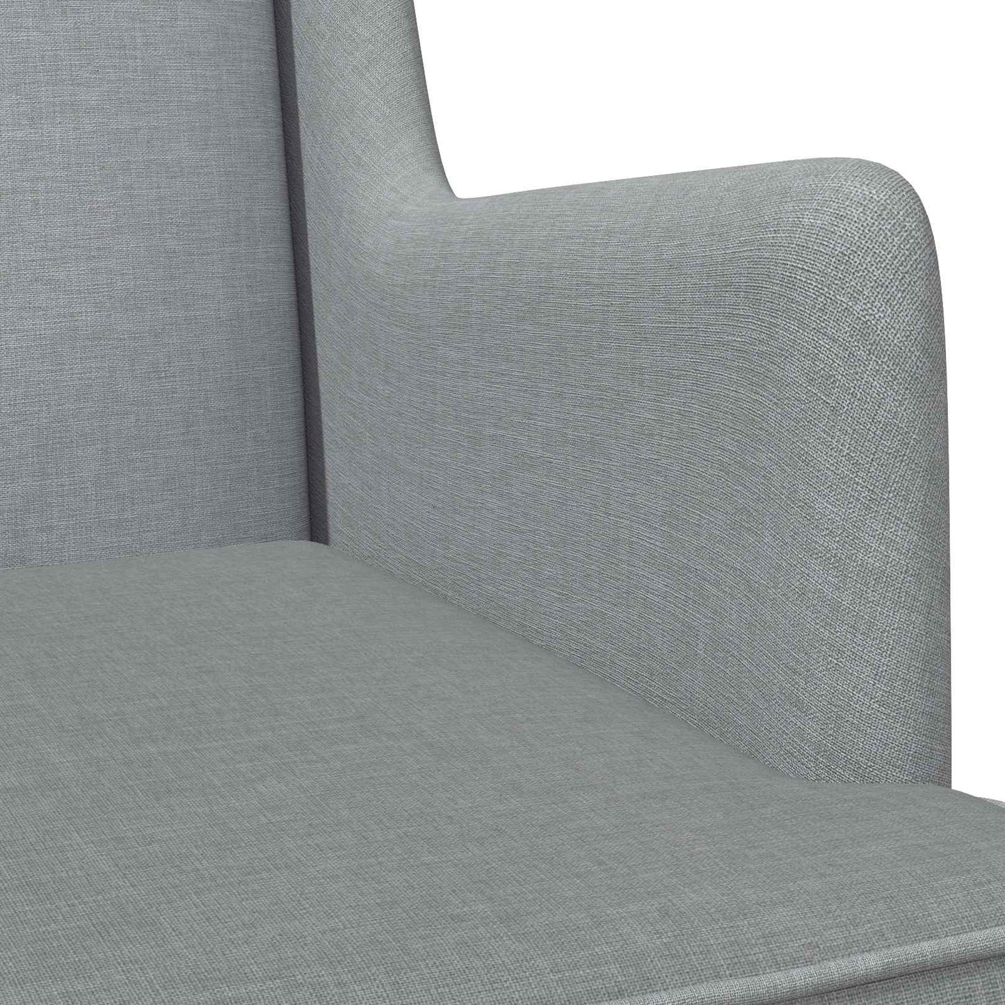 Schaukelstuhl Hellgrau 62 x 80 x 85 cm Stoff